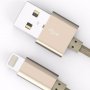 Кабел Lightning към USB за iPhone 5 iPhone 6 iPhone 7 Ldnio LS08 SS000060 -1м Gold метални букси ver, снимка 2
