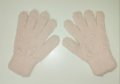 Розови ръкавици, с перли – one size