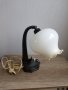 Стара настолна лампа с пепелник, снимка 1 - Антикварни и старинни предмети - 40483551