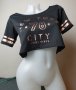 L/XL къса блузка/кроп топ с надпис NY City, снимка 2