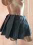 2XL/4XL Къса кожена , плисирана черна пола , снимка 9