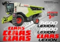 CLAAS Lexion 460 стикери надписи, снимка 14