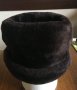 Мъжка зимна шапка от естествена овча кожа - тъмно кафява, снимка 2