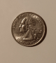 1/4 долар САЩ 2005 Западна Вирджиния СЕРИЯТА С ЩАТИТЕ Монета Америка 25 цента САЩ , снимка 1 - Нумизматика и бонистика - 44885252