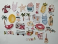 Дизайнерски стикери за скрапбук различни теми Лято/ Свети Валентин/ Пътешествия/ Бебешки и други, снимка 4