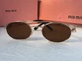 Miu 2024 дамски слънчеви очила елипса овални кръгли 4 цвята, снимка 17