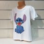 Нова бяла детска тениска с дигитален печат Стич (Stitch), снимка 7