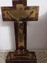 Над 50 годишен, старинен, настолен  кръст, снимка 1