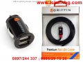 Griffin Адаптер за запалка и кабел за зареждане, снимка 1 - USB кабели - 28443466