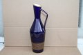 Порцеланова Немска ваза цвят кобалт, снимка 1 - Антикварни и старинни предмети - 44050256