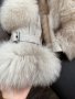 Палто с естествен косъм от полярна лисица 2в1, снимка 5