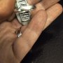 Сребърен пръстен ръчна изработка с мъхов ахат , снимка 3