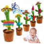 Пееща танцуваща и повтаряща играчка кактус Оги Dancing Cactus - код 3698, снимка 1 - Музикални играчки - 36915650