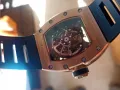 Richard mille RM 030 automatic mechanical watch gold Ричард Майли автоматичен механичен часовник , снимка 9