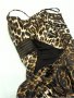 Италианска маркова много официална рокля Dolceza с подплата  тигрова с елегантни бижу-елементи+сатен, снимка 12
