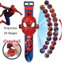 Spiderman Нов детски часовник с прожектор Спайдърмен, снимка 1