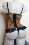 Комплект корсет и бикина в леопардов принт, снимка 4