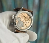 Мехеничен часовник с дамасков циферблат, ръчно навиване, снимка 5