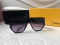 Fendi 2022 дамски слънчеви очила маска с лого, снимка 6
