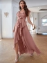 Елегантна розова рокля, снимка 4