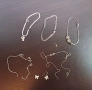 Сребърни гривни, ланчета и обеци , снимка 2