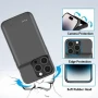 YISHDA калъф с батерия за iPhone 15 (6.1 инча), 7000mAh тънък, снимка 4