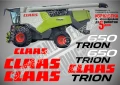 CLAAS Trion 650 стикери надписи, снимка 1