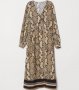 Рокля тип риза в змийски принт питон, снимка 2