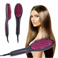 Електрическа керамична четка за изправяне на косата, снимка 7 - Преси за коса - 39068311