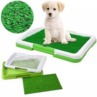 Кучешка тоалетна с изкуствена трева и решетка за кучета или котки, снимка 1 - За кучета - 28544700