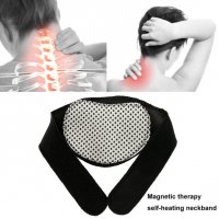 Нова турмалинова яка за врат с магнити за облекчаване на болките в раменете, главата и врата., снимка 1 - Други - 37892327