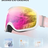 Очила за сноуборд и ски против мъгла, 100% UV защита, снимка 5 - Зимни спортове - 43106652
