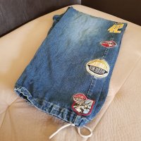 Original Vintage Rare FUBU PLATINUM Harlem GlobeTrotters Denim Jeans, снимка 5 - Дънки - 38440078