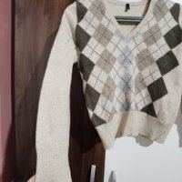 Детски пуловер на карета, снимка 3 - Блузи с дълъг ръкав и пуловери - 43356388
