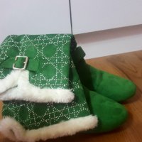 Коледни зелени ниски ботуши 39 номер, снимка 7 - Дамски ботуши - 34864564