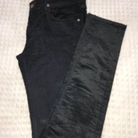 Великолепни дамски черни кадифени джинси - номер 31, снимка 1 - Дънки - 43167958