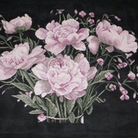 Ушит гоблен - Lanarte - Pink Peonies, снимка 2 - Гоблени - 28109883