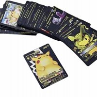 Карти Pokémon, За игра, Пластик, Черно, снимка 4 - Игри и пъзели - 40203444