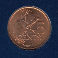 5 цента 1992, Тринидад и Тобаго, снимка 1 - Нумизматика и бонистика - 38699656