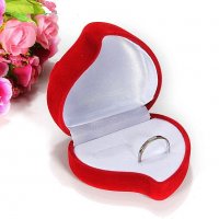 Кутия за Сватбени / Годежни пръстени - Сърце с роза, снимка 2 - Други - 27332967