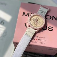 Дамски часовник OMEGAxSwatch MISSION TO VENUS с кварцов механизъм, снимка 4 - Дамски - 36959630