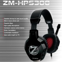 Zalman Геймърски слушалки Headphones with mic Gaming ZM-HPS300, снимка 6 - Слушалки за компютър - 43187569