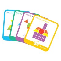 Образователна игра Tangram Дървен пъзел, снимка 3 - Образователни игри - 43375386