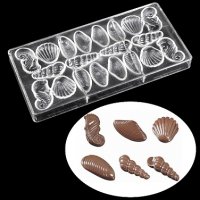 Морско Дъно морски пластмасова форма Поликарбонатна отливка калъп Шоколадови бонбони пралини, снимка 1 - Форми - 37075688