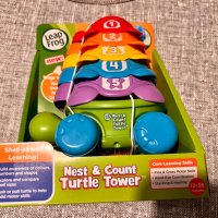 Leapfrog Nest & Count Turtle Образователна игра с цветни костенурки за малки деца , снимка 5 - Образователни игри - 43930383