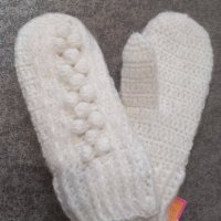 Плетени ръкавици с един пръст, снимка 5 - Шапки, шалове и ръкавици - 43997543
