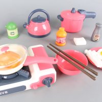 Детски комплект котлон с посуда и продукти, снимка 1 - Играчки за стая - 39191622
