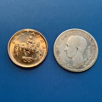 50 лепта 1874 г, Кралство Гърция - сребърна монета, снимка 4 - Нумизматика и бонистика - 44027735