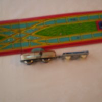 механичен тенекиен влак с писта Унгария 60-те Години, снимка 3 - Колекции - 39939043