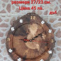 Часовници произведени от дървени шайби. , снимка 3 - Стенни часовници - 43848878